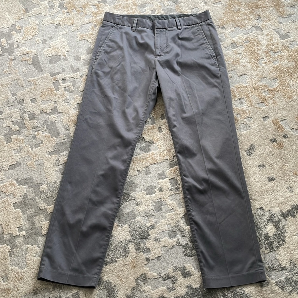 Bonobos Weekday Warrior Friday Pants Men’s 30x28 Slim Straight Leg Slate Gray